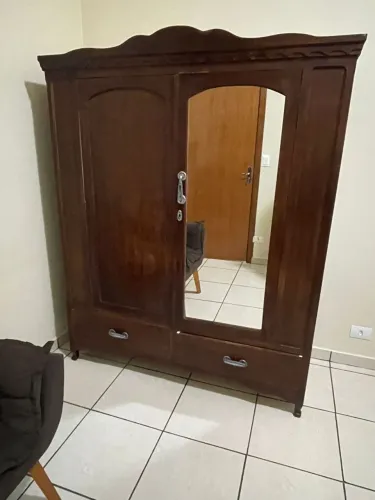 Guarda Roupa Colonial Rústico - Madeira Maciça 