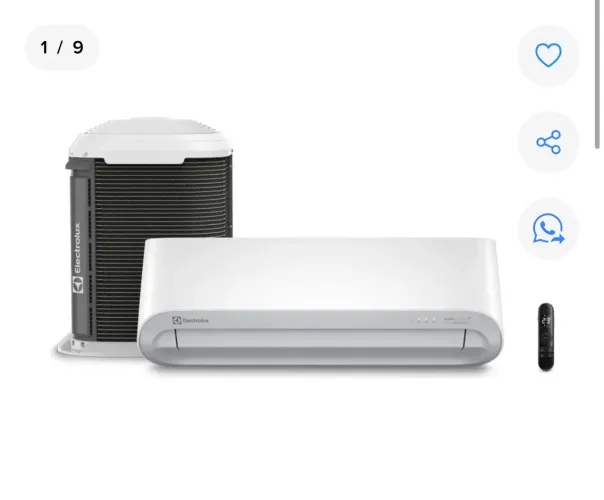 Ar-condicionado Electrolux Split Inverter 9.000 Btus Color Adapt Wi-Fi Só Frio Cor Branco