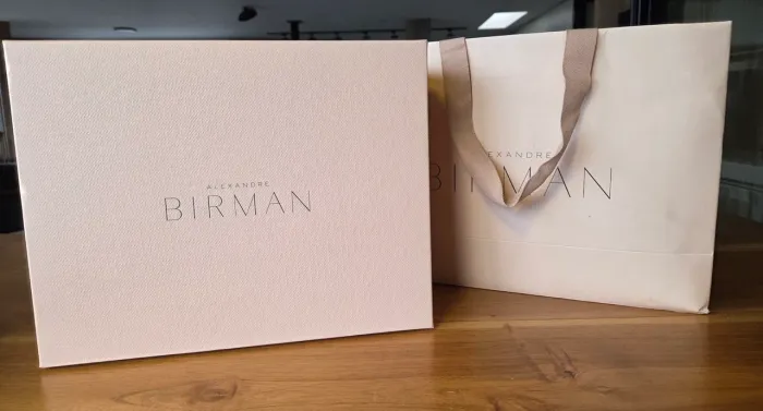 Sacola, caixa e dust bag Alexandre Birman