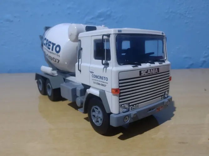 Miniatura 1/43 Scania LK 140 V8 Betoneira Concreto 