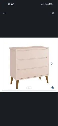 Cômoda rosa