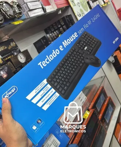 TECLADO E MOUSE SEM FIO