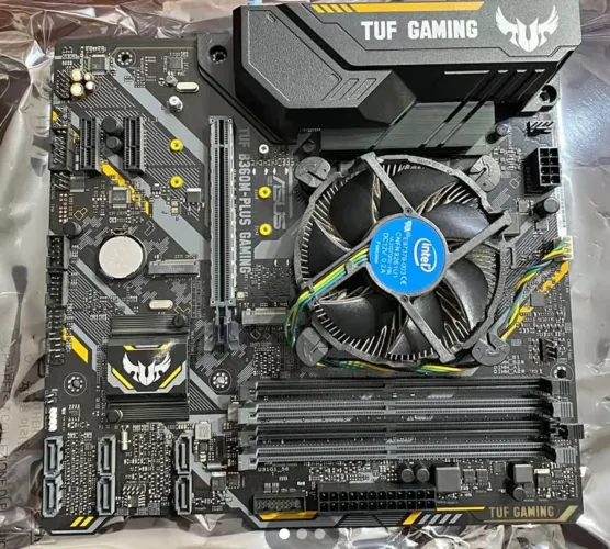 Placa mãe + processador + memória + Water cooler 