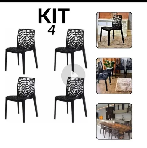 Vendo kit de 4 cadeira nunca usada