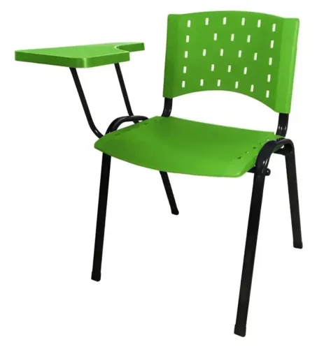 15 Cadeiras universitária verde