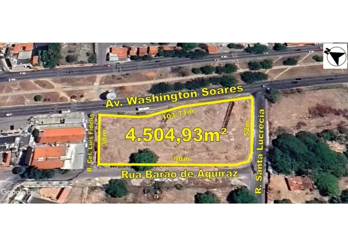 Terreno de 4.504m² na Av. Washington Soares. Ponto estratégico entre Eusébio e Fortaleza