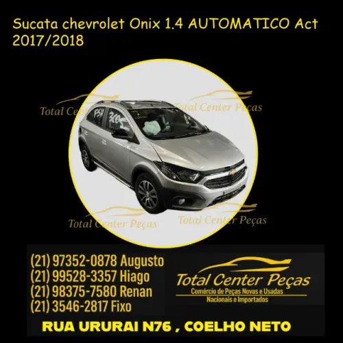 Sucata chevrolet Onix 1.4 AUTOMATICO Act 2017