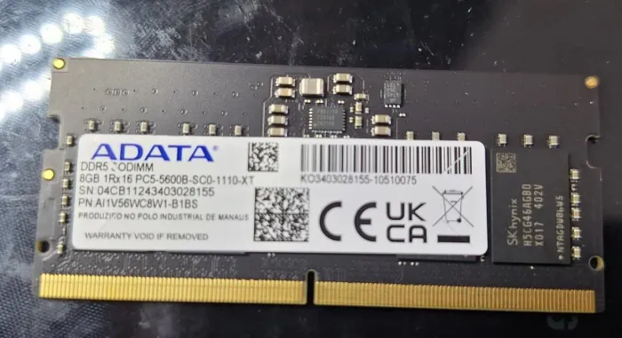 Memória DDR5 NOTEBOOK 8GB
