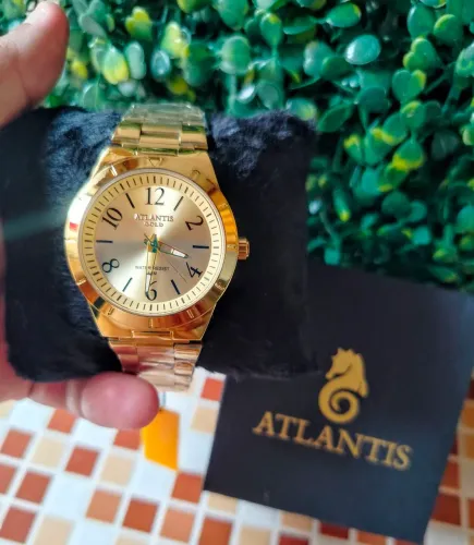 Atlantis Gold relógio original dourado 