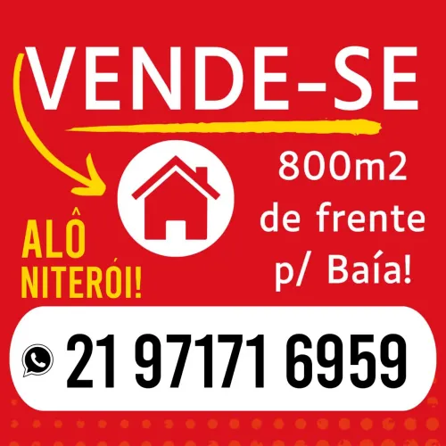 Terreno na frente da Baía de Guanabara 