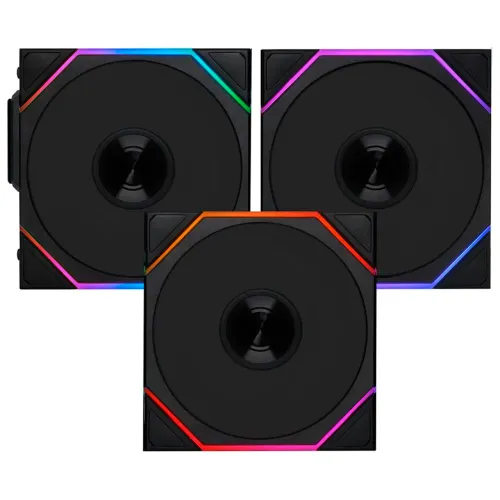 Cooler para Gabinete Lian Li Uni Fan TL Wireless 120 12X12 ARGB Preto - Kit com 3