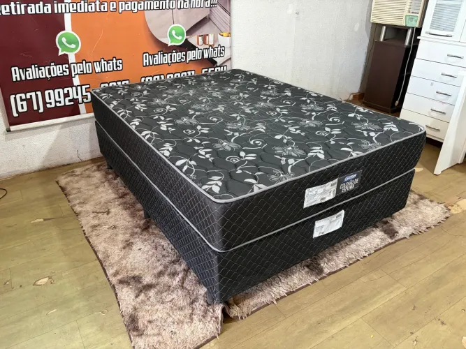 Cama box casal ótimo estado ( entrego)