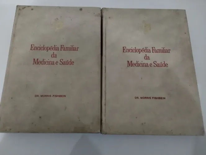 Kit 2 Livros Antigos Enciclopédia Familiar da Medicina e Saúde Vol 1 e 2.