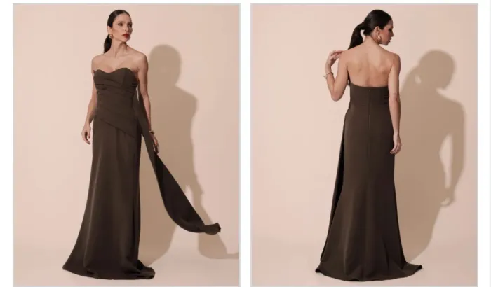 Vestido de festa longo nunca usado