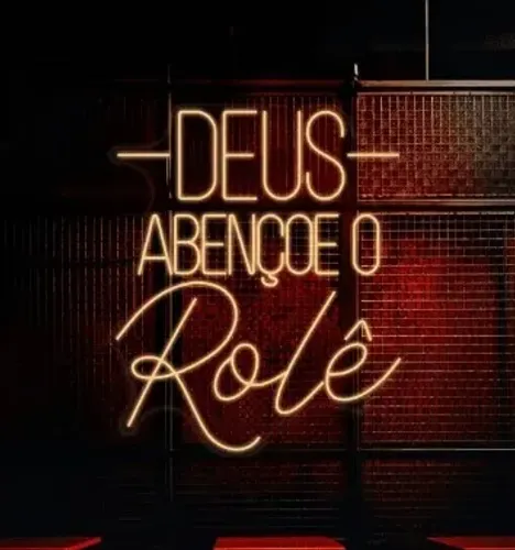 Luminária NeonLed - DEUS ABENÇOE O ROLÊ - 87x73cm