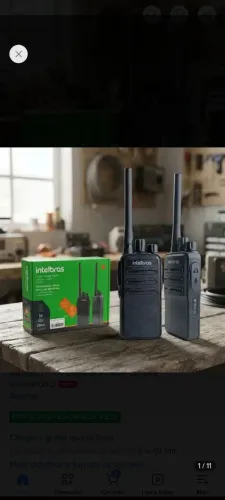 Kit Rádio Comunicador Walkie Talkie Intelbras Rc3002 G2 20km