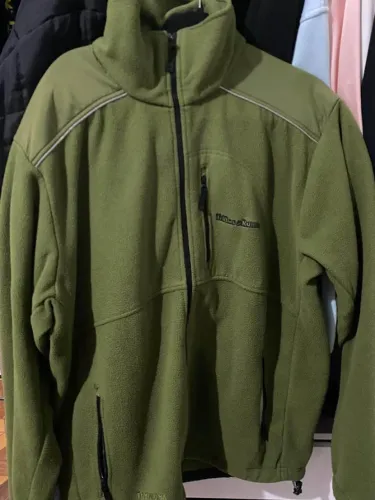 Jaqueta Fleece verde militar