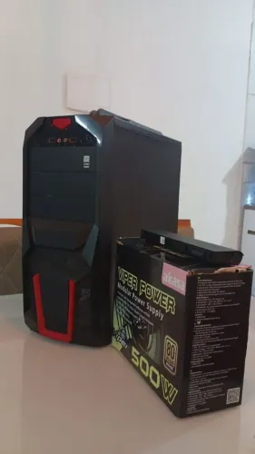 Gabinete Gamer + Fonte Akasa Viper 500W REAL 80 PLUS
