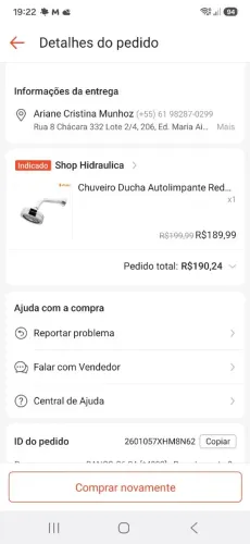 Ducha inox