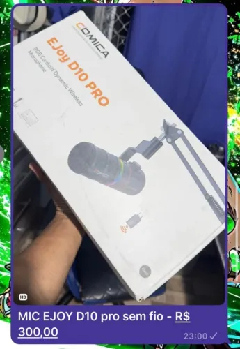 MICROFONE COMICA EJOY D10 PRO