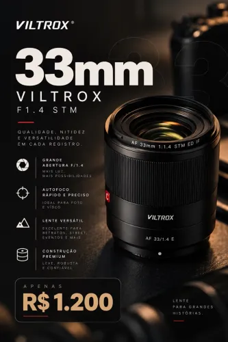 Lente 33mm Viltrox