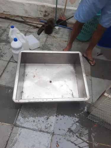 TANQUE DE AÇO INOX  70 X 50 USADO PRONTO PARA INSTALAÇÃO EM CASAS, BARES, COMÉRCIOS PRONTO