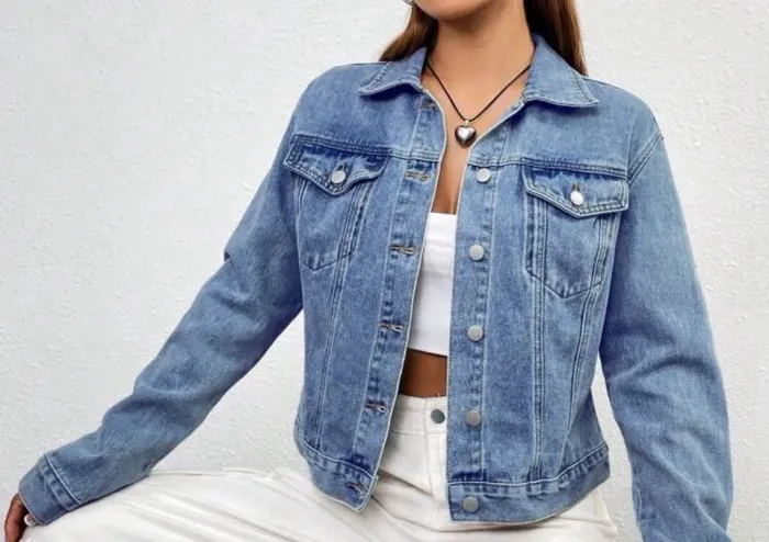 Jaqueta jeans feminina