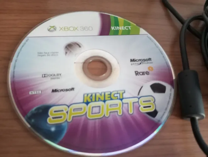 Jogo original Kinect Sports (boliche, boxe, tênis) para Xbox 360