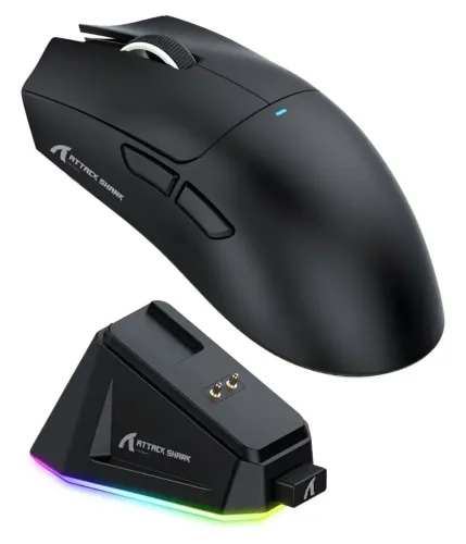 Mouse Gamer X11 Attack Shark Tri Mode 22000 Dpi Paw3311 Dock
