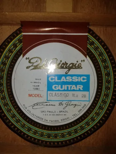 Violão Di Giorgio N28 1980 Raridade Muito Conservado