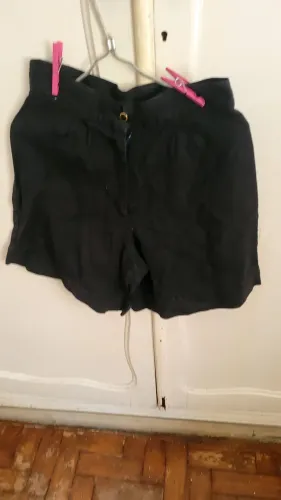Short preto linho p