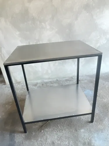 Mesa tampo inox