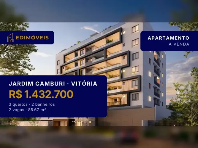 Oportunidade em Jardim Camburi: Apartamento 3 quartos com varanda!