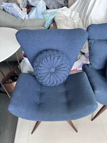 Cadeira azul chique Vintage