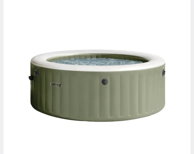Hidromassagem Inflável 795L com Bomba 220V e 120 Jatos Verde Oliva Intex