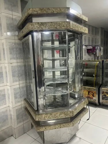 Vitrine expositora giratória