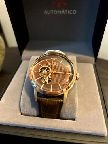 Relógio Technos Masculino Automatico Rosé