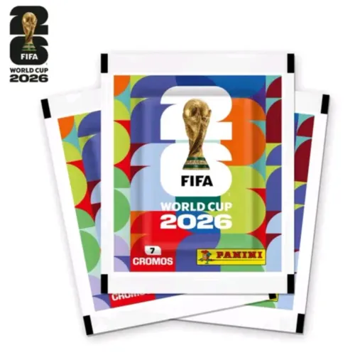 Figurinhas oficiais da Copa do Mundo 2026.