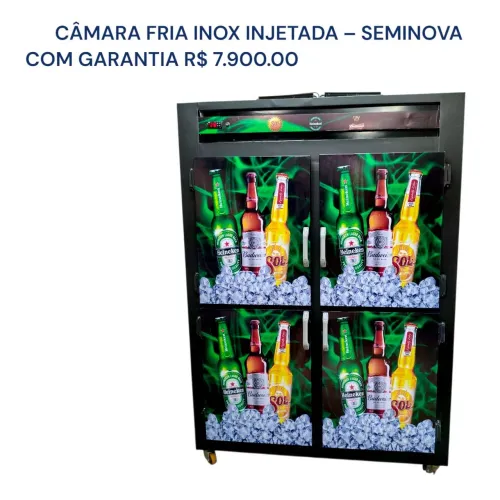 Camara fria inox para comércio em geral