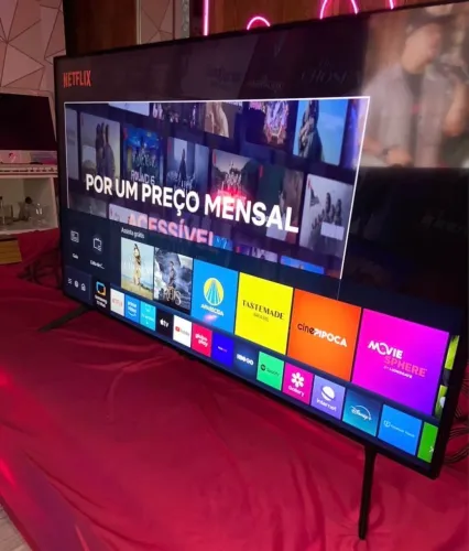 SMART TV 50pol SAMSUNG 4k COM XBOX INTEGRADO E COMANDO DE VOZ ALEXA