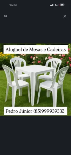 ALUGUEL DE MESAS E CADEIRAS