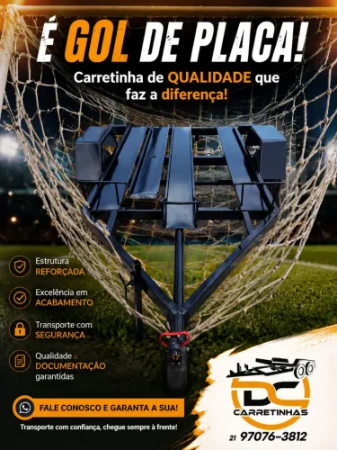 Carretinha para até 3 motos