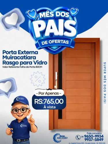 Promoção Porta externa muiracatiara