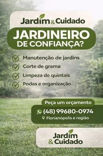 JARDINEIRO E CONFIANÇA