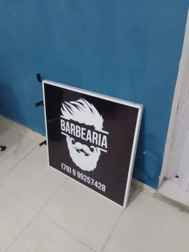 placa pr barbearia