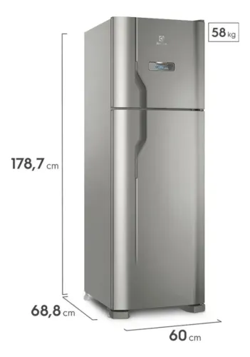 REFRIGERADOR ELETROLUX 2P 371L INOX
