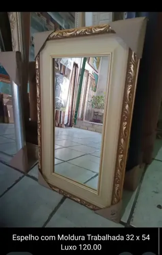 Espelho Moldura Trabalhada Luxo 