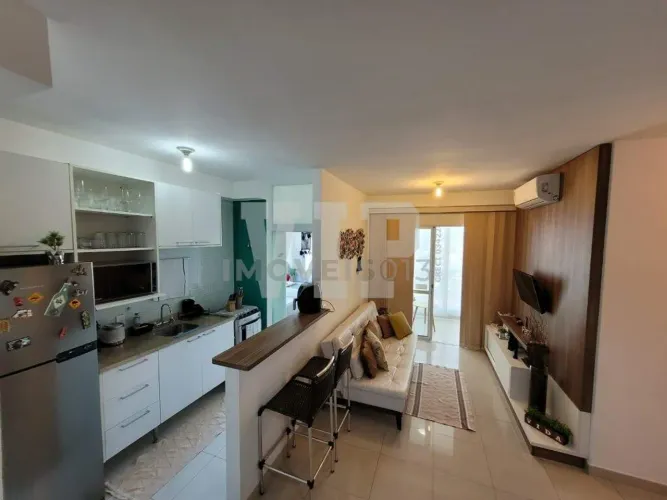 Lindo apartamento para locação 2 dormitórios mobiliado Acqua Play em Santos/SP