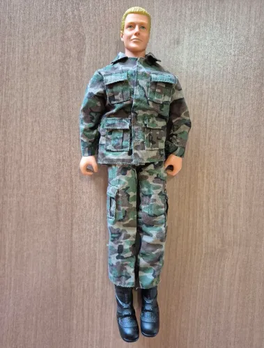 Figura de ação militar vintage - Power Team, anos 90