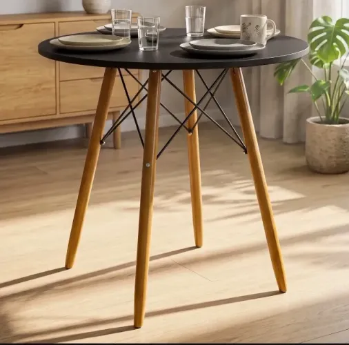 MESA DE JANTAR REDONDA E 02 CADEIRAS